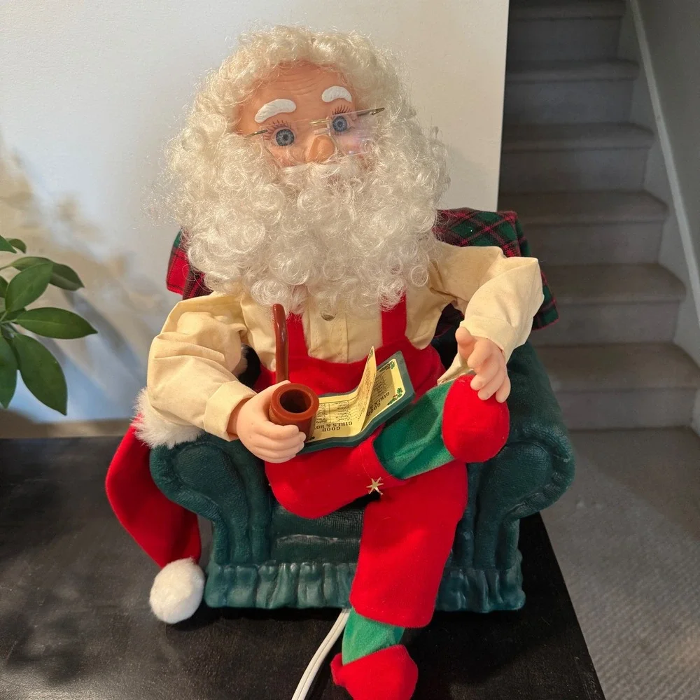 Rare Vintage ANIMATED MOTORIZED SANTA CLAUS 16